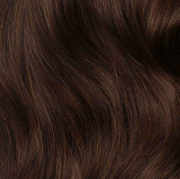 SOLD...Luxy real hair extensions..chocolate brown, - Picture 3 of 4